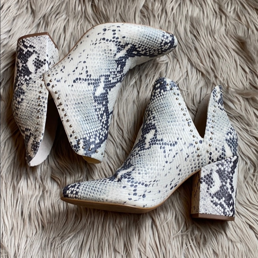 Steve Madden Snakeskin Booties